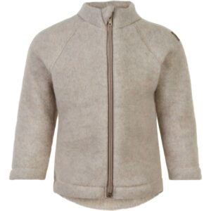 Mikk-Line Melange Offwhite Uld Baby Jakke - Str. 56