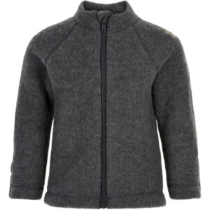 Mikk-Line Uld Baby Jakke Anthracite Melange - Str. 74