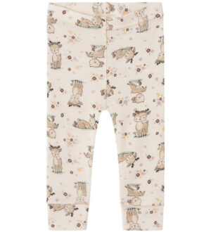 Name It Leggings - Uld - NbfWillit - Lilac Ash m. Dådyr