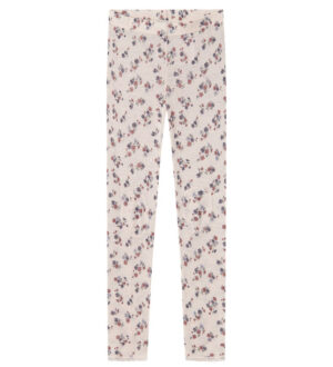 Name It Leggings - Uld - NkfWang - Lilac Ash m. Hulmønster