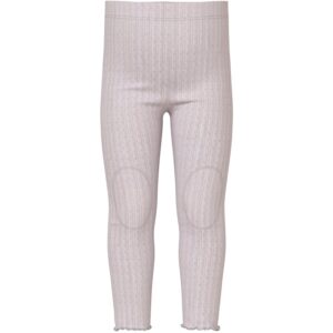 Name It Lilac Ash Wossa Uld/Silke Rib Leggings - Str. 98