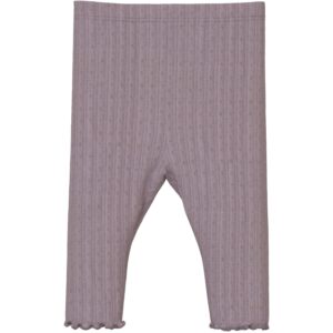 Name It Purple Dove Wossa Uld/Silke Rib Leggings - Str. 56