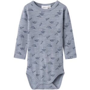 Name It Tradewinds Aop Wang Uld Rib Body Aop - Str. 50