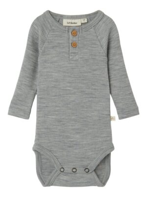 Nava langærmet uld body - GREY MEL - 62