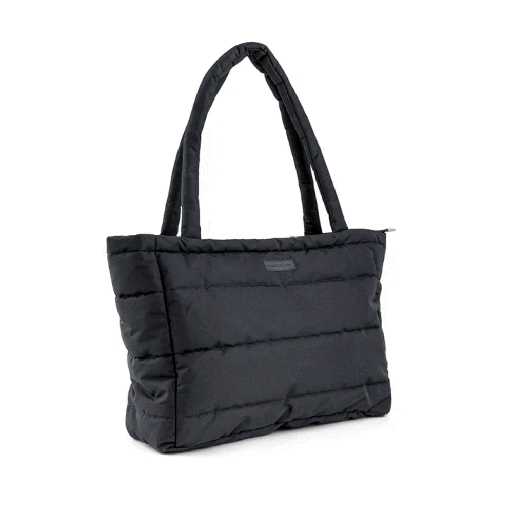 Quiltet pusle tote bag - Sort Quiltet pusle tote bag - Sort