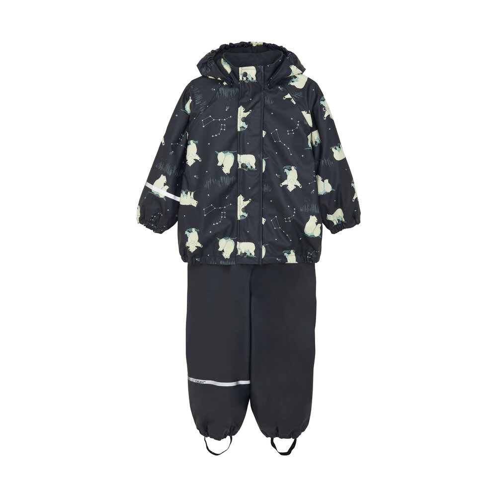 Regntøjssæt m. fleece - Navy - 80 Regntøjssæt m. fleece - Navy - 80