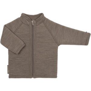 Smallstuff Uld Cardigan med Lynlås Nature - Str. 92-98