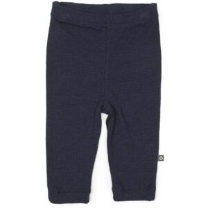 Smallstuff Uld Drop Needle Leggings Navy - Str. 80
