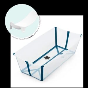 StokkeÂ® Flexi BathÂ® Transparent Blue INKL. BABYINDSATS