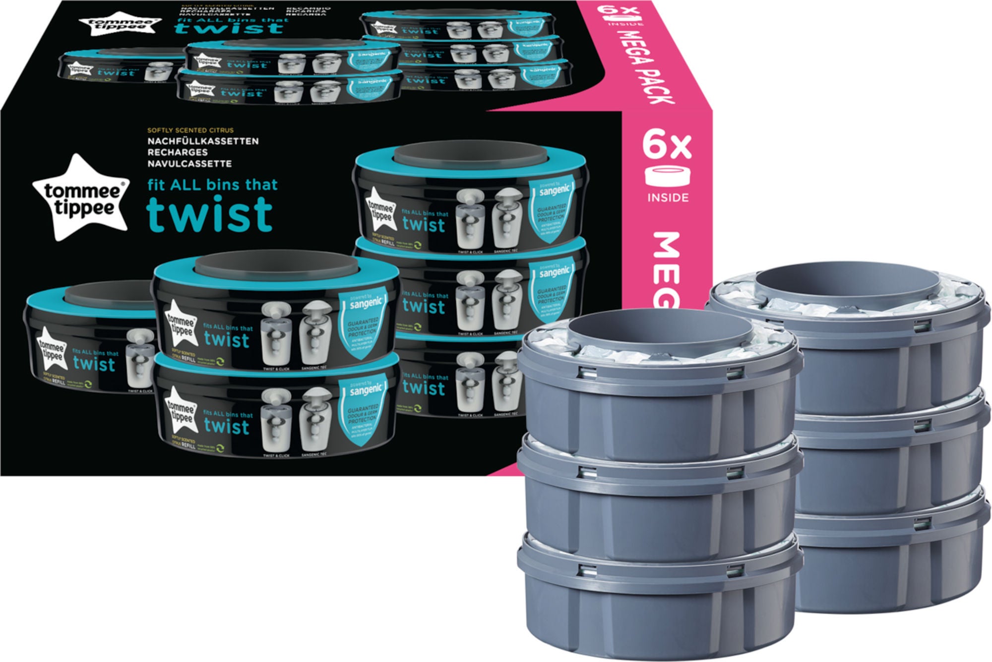 Tommee Tippee Twist Refill 6-pak Tommee Tippee Twist Refill 6-pak