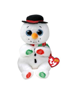 Ty Beanie Bellies Christmas Snowman Weaterby 15cm