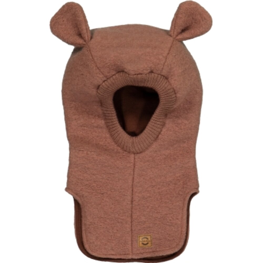 Uld Balaclava w Strik - BURLWOOD - 50/56 Uld Balaclava w Strik - BURLWOOD - 50/56