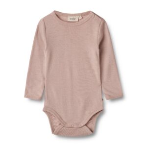 Uld body langærmet Lucca - Dry Rose - 62