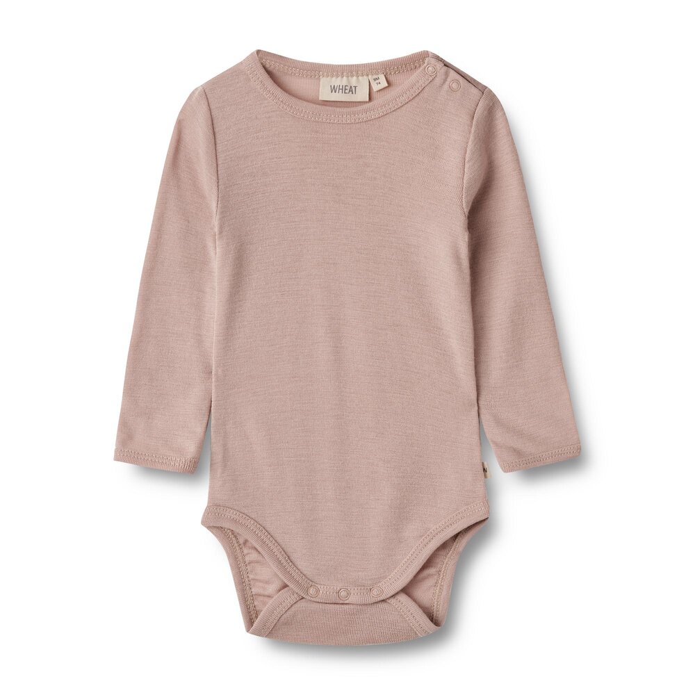 Uld body langærmet Lucca - Dry Rose - 92 Uld body langærmet Lucca - Dry Rose - 92