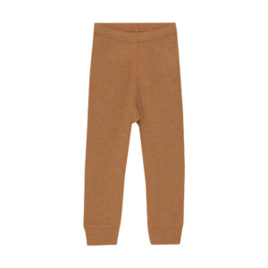 Uld leggings - solid - Chipmunk Melange - 90