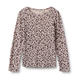 Uld t-shirt ls Alfie - Autumn Flowers - 122