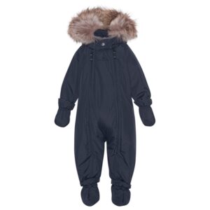 Ver de Terre Baby Flyverdragt m. Pels Navy - Str. 3 mdr