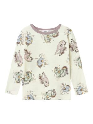 Willitus uld langærmet top noos - SNOW WHITE - 92