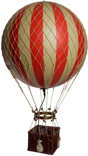 Authentic Models Luftballon Jules Verne LED Lampe, Rød, Børnelampe