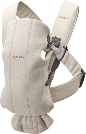BabyBjörn Bæresele Mini 3D Jersey, Lys beige