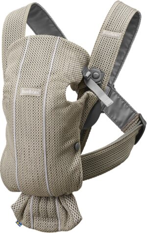 BabyBjörn Bæresele Mini 3D Mesh, Grey Beige