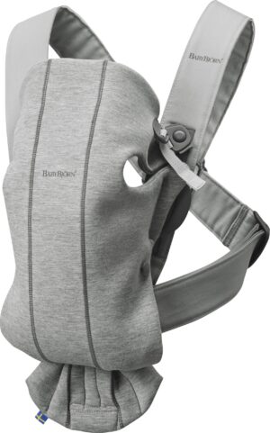 BabyBjörn Mini Bæresele 3D Jersey, Light grey