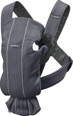 BabyBjörn Mini Bæresele 3D Mesh, Anthracite