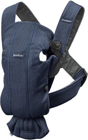 BabyBjörn Mini Bæresele 3D Mesh, Blue