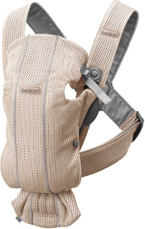 BabyBjörn Mini Bæresele 3D Mesh, Pink