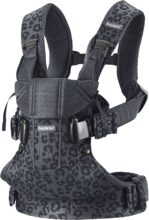 BabyBjörn One Air Bæresele 3D Mesh, Antracit Leopard