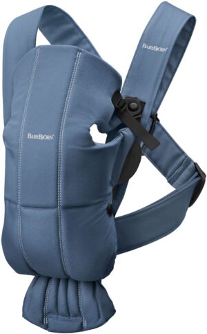 Babybjörn Mini Bæresele Woven, Blå