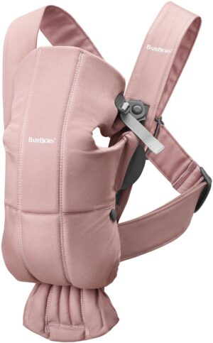 Babybjörn Mini Bæresele Woven, Dusty Pink
