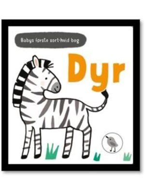 Babys første sort-hvid bog DYR - Børnebog - Board books
