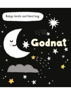 Babys første sort-hvid bog GODNAT - Børnebog - Board books