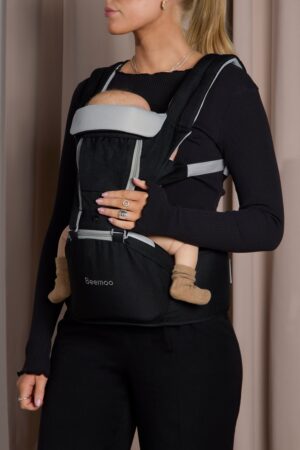 Beemoo CARE Carry Comfort 4-in-1 Bæresele & Hoftesæde, Black