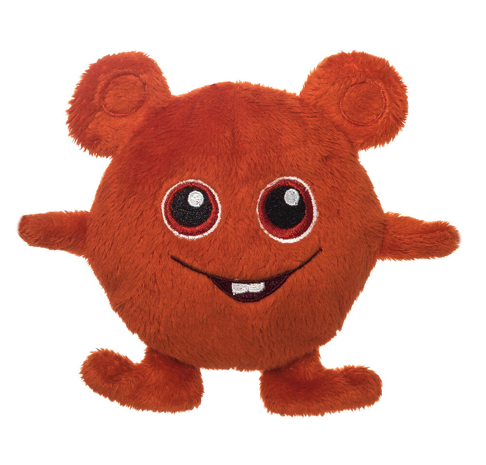 Bobbo, Minisar bamse, rød 12cm Bobbo, Minisar bamse, rød 12cm