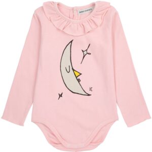 Bobo Choses Light Pink Beneath The Moon Ruffle Body - Str. 2 år
