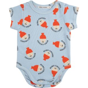 Bobo Choses Lys Blue Morning Egg All Over Body - Str. 2 år