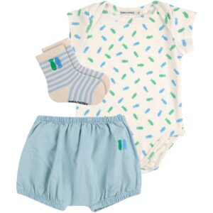 Bobo Choses Offwhite Lucky Fish Gavesæt - Str. 9 mdr