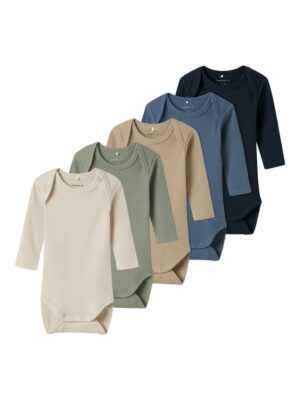 Body 5p ls solid rib - CHINA BLUE - 74