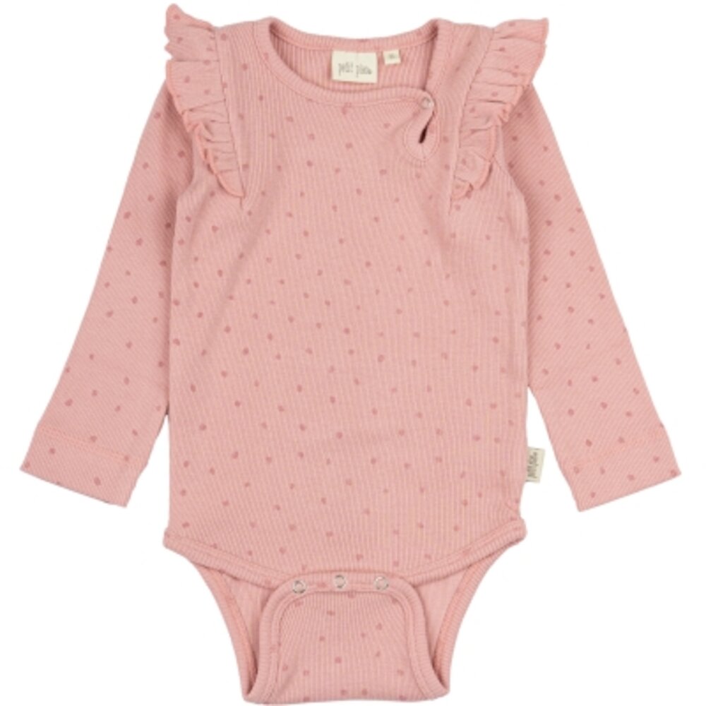 Body LS Frill Dot - BRIGHTROSE - 56 Body LS Frill Dot - BRIGHTROSE - 56