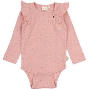 Body LS Frill Dot - BRIGHTROSE - 80