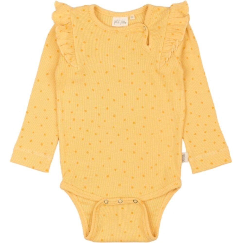 Body LS Frill Dot - YELLOW SUN - 86 Body LS Frill Dot - YELLOW SUN - 86
