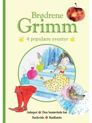 Brødrene Grimm - 4 populære eventyr Grøn - Børnebog - hardcover