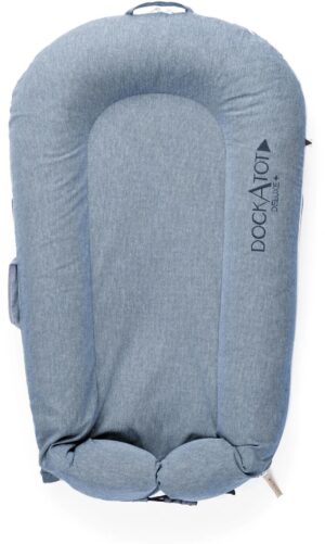 DockATot Deluxe+ Babynest, Indigo Chambray