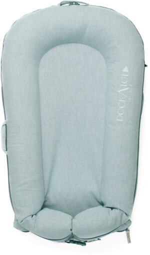 DockATot Deluxe+ Babynest, Marine Chambray