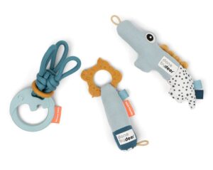 Done By Deer Gift Set Aktivitetslegetøj Deer Friends, Blue