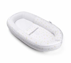 Doomoo Cocoon Babynest Blomster, Gul