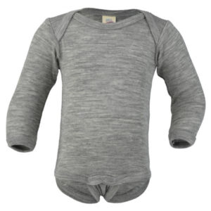 Engel Grey Mélange Baby Body - Str. 86-92