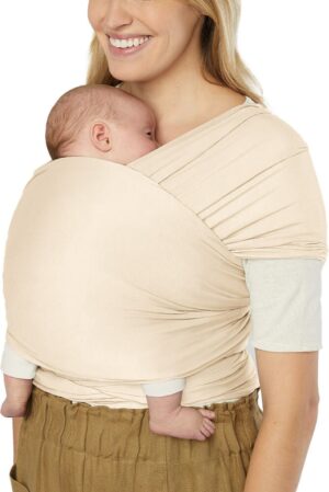 Ergobaby Aura Wrap Knit Strækvikle, Cream